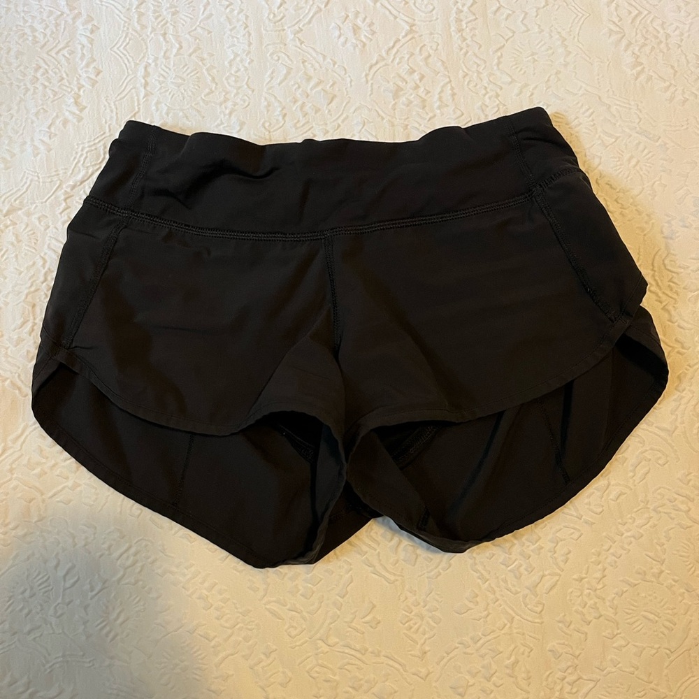 black speed up shorts